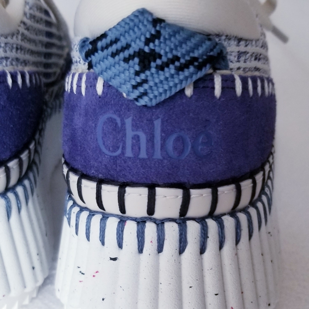 New, CHLOE' Nama Sneaker, Cosmic Blue, sz 39, U.S. (8.5-9) Never worn! "MINT"